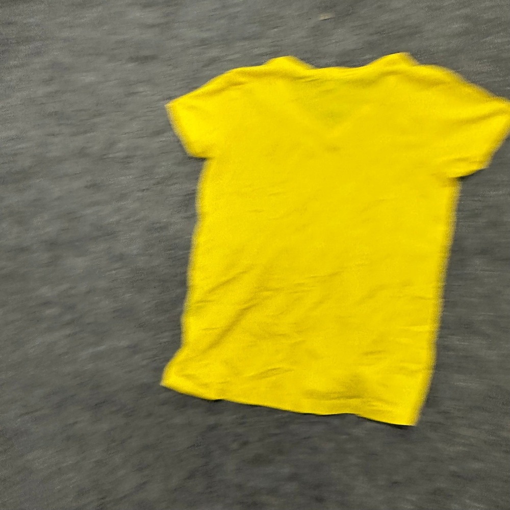 Ralph Lauren Sport T-Shirt Womens Size XS Yellow V-Neck Short Sleeve Cotton Tee